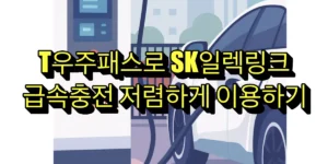 T우주패스 SK일렉링크 급속 충전 쿠폰팩 안내