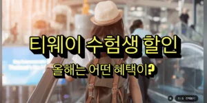 티웨이 수험생 할인 총정리