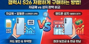 갤럭시 S26 저렴하게 구매하는 방법