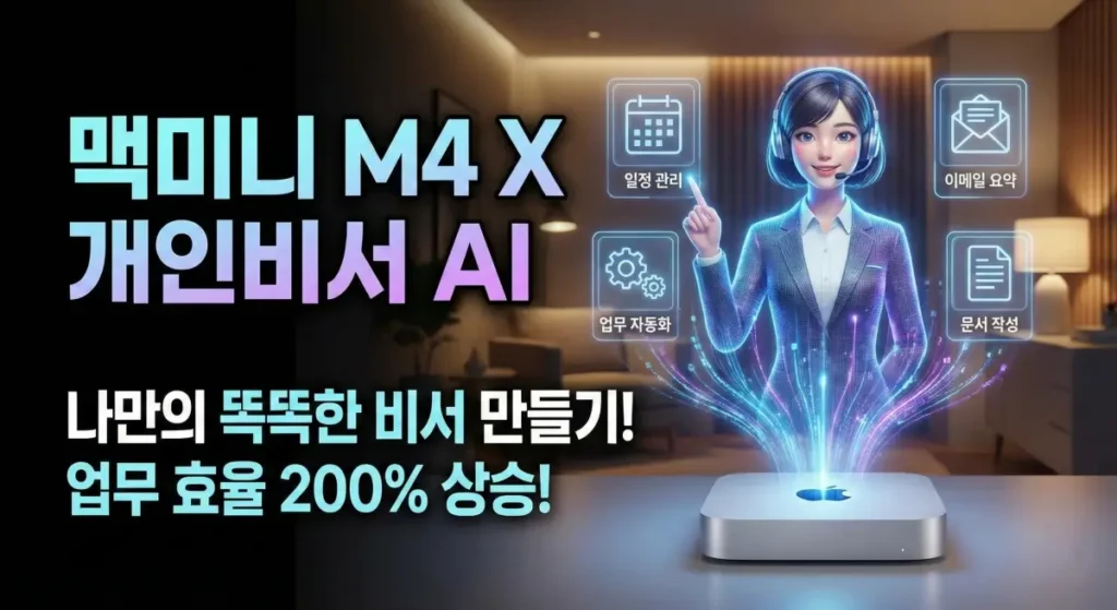 맥미니 M4 개인비서 AI로 할 수 있는 일