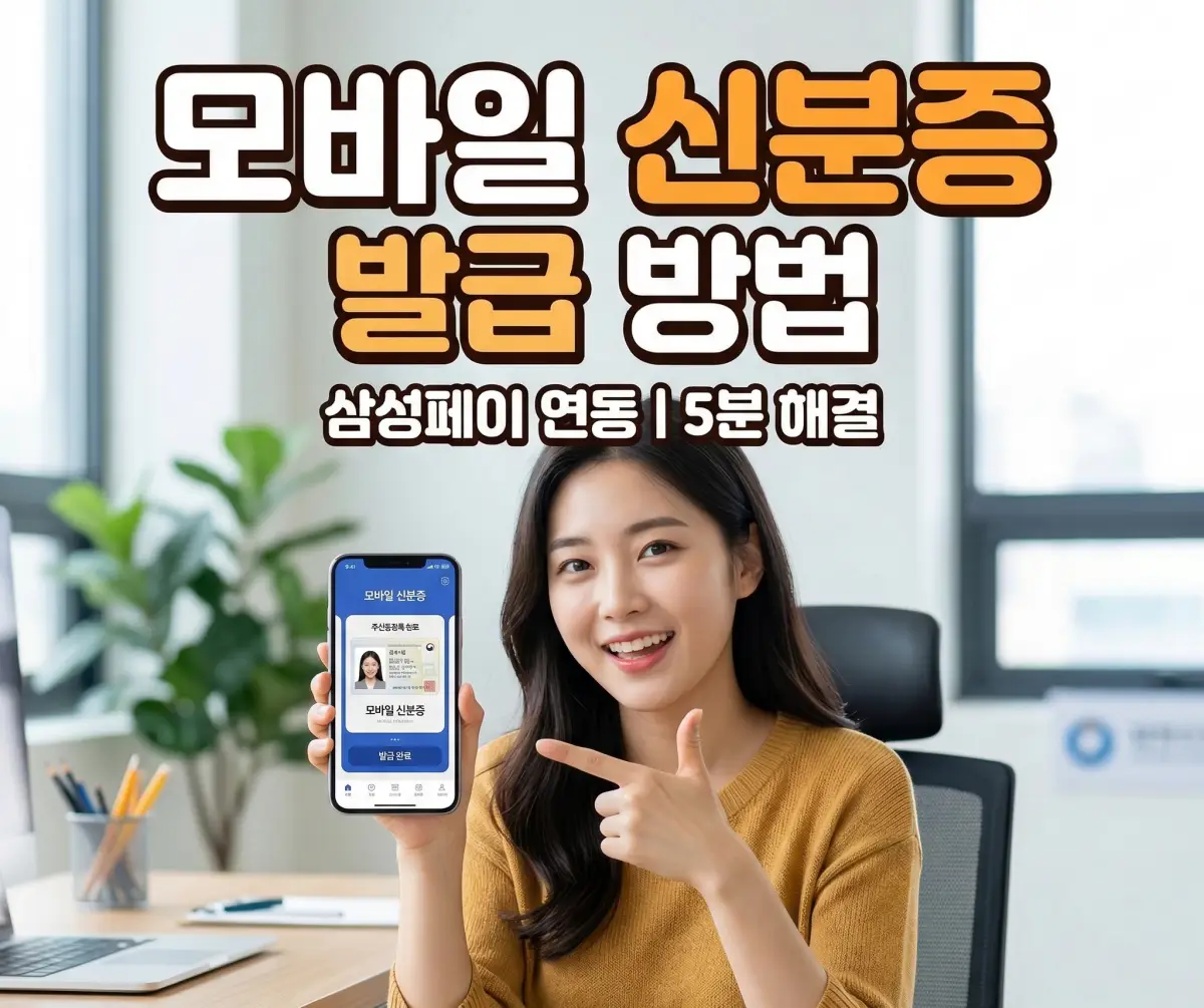 모바일 신분증 발급 방법 및 삼성페이 등록방법