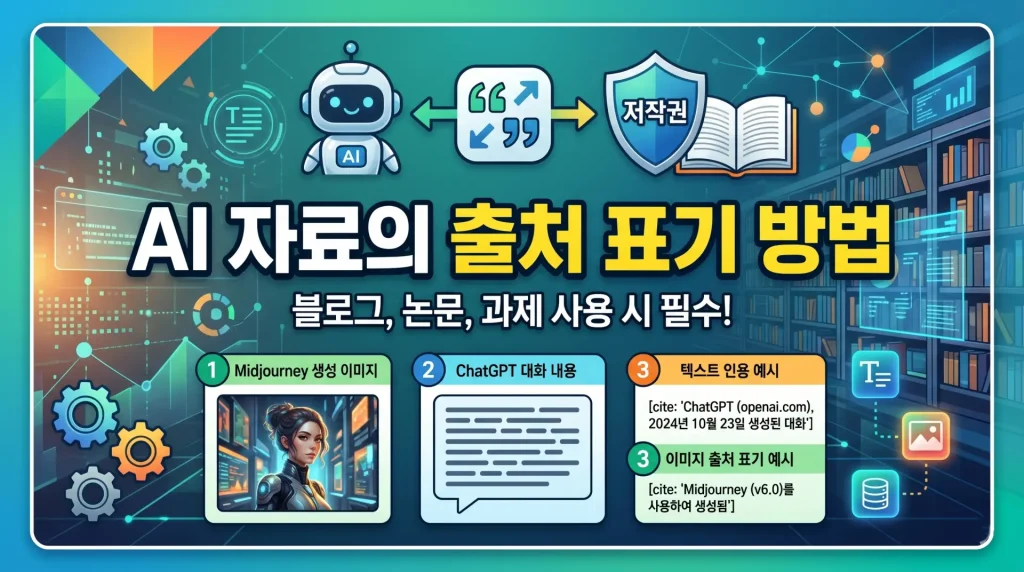 AI 자료의 출처 표기법