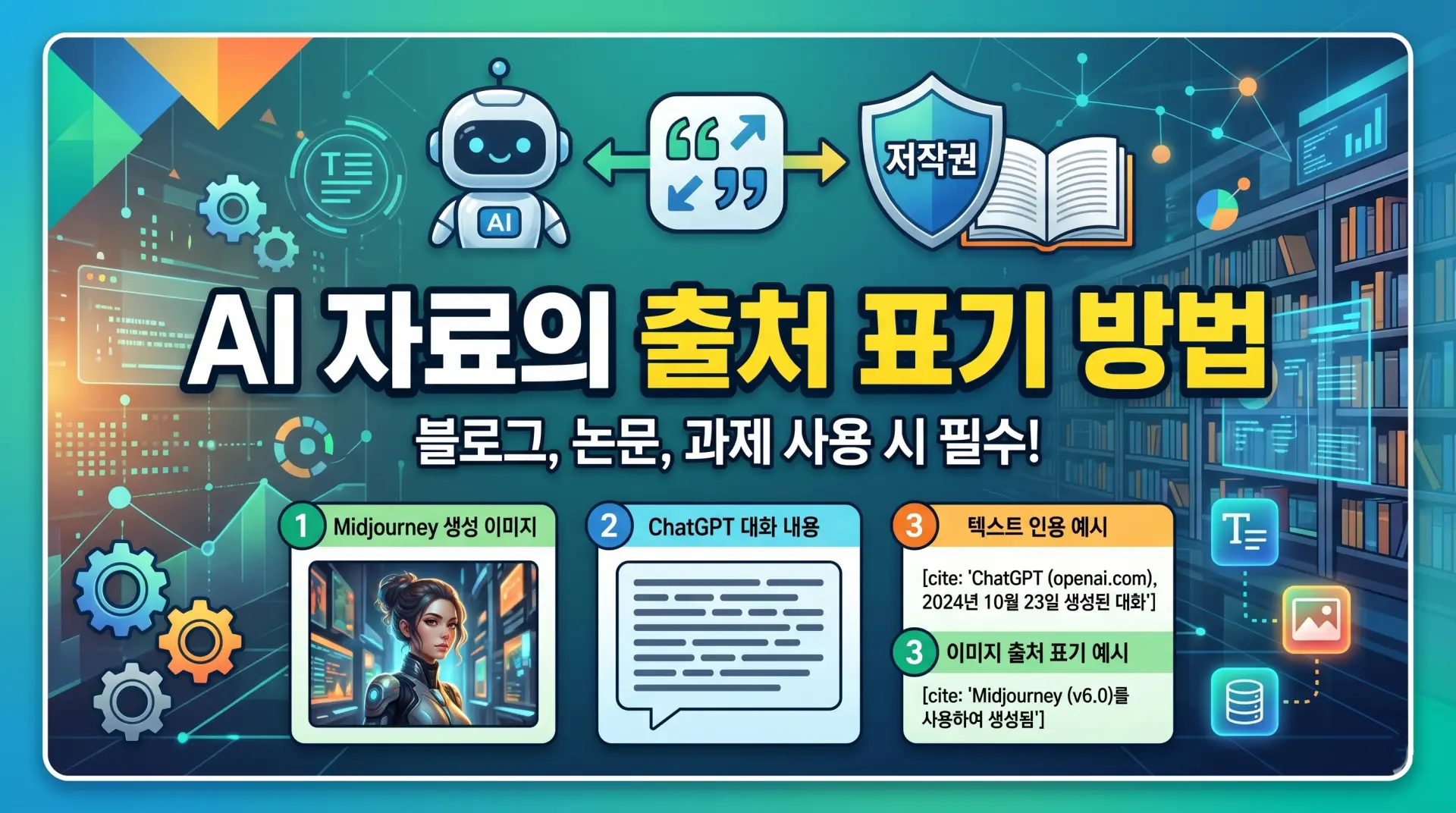 AI 자료의 출처 표기 방법